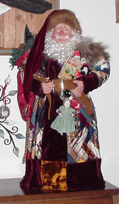 Quilted Father Christmas, by Michelle Jewell Treichler
