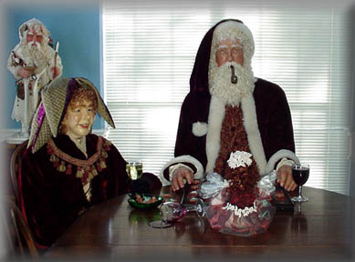 Santa, Fairy and Bernard, by Audrey Swarz